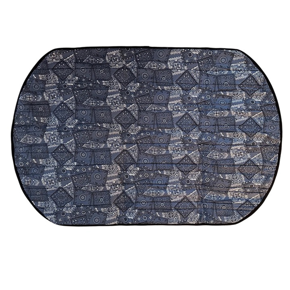 MiraCool Reusable Cooling Dog Mat, Large 26x36 Blue Bandana Pattern